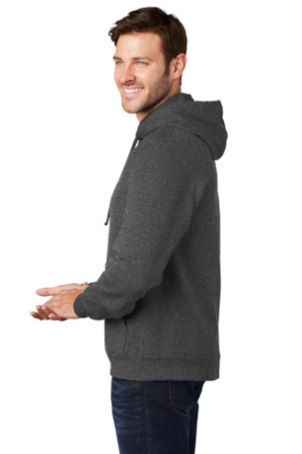 Dark Hthr Grey - sleeveleft