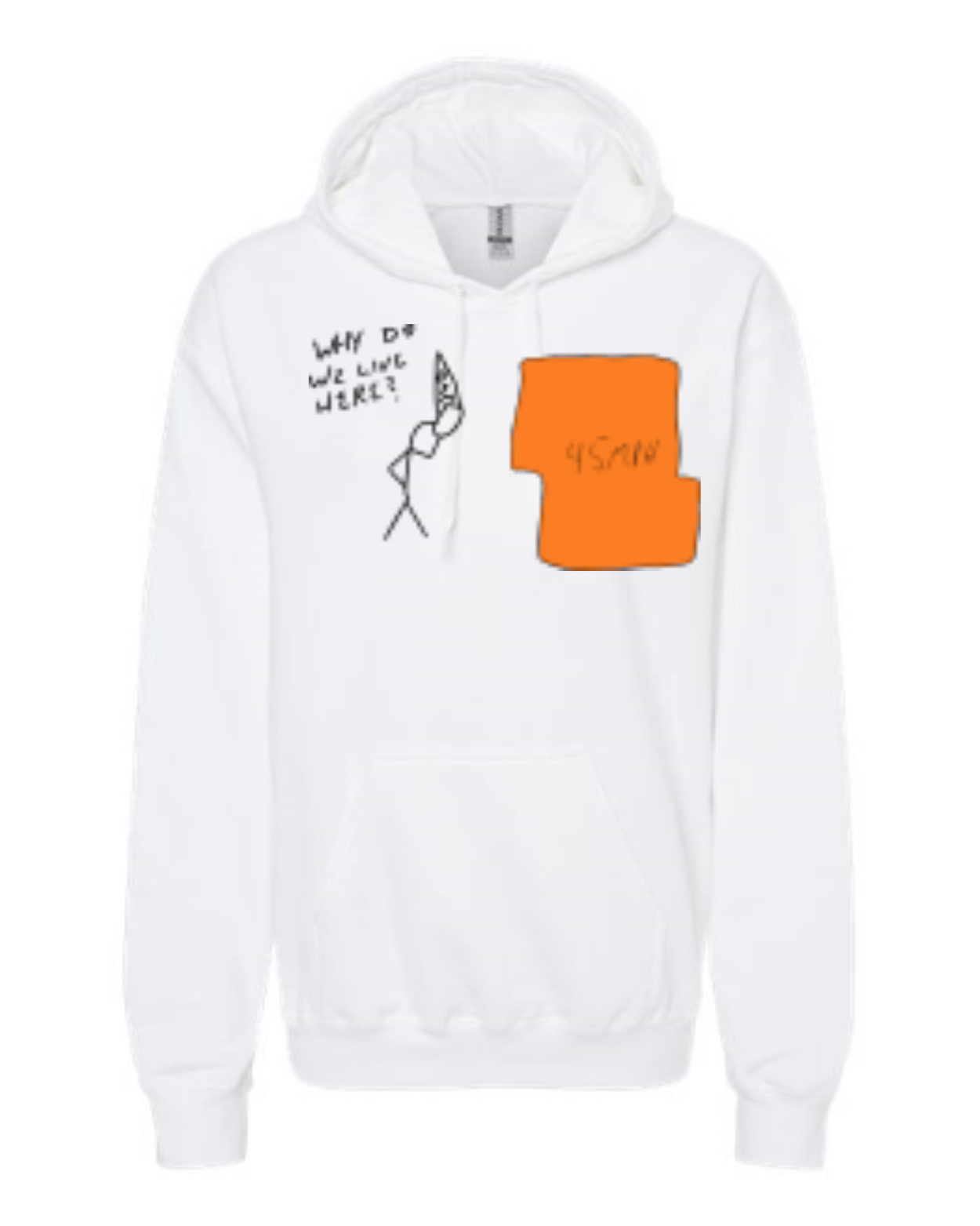 White - front