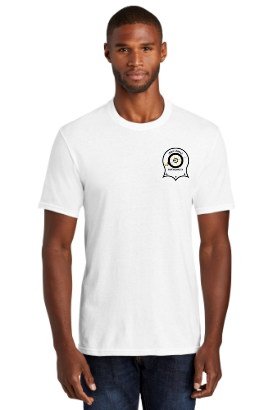 White - front