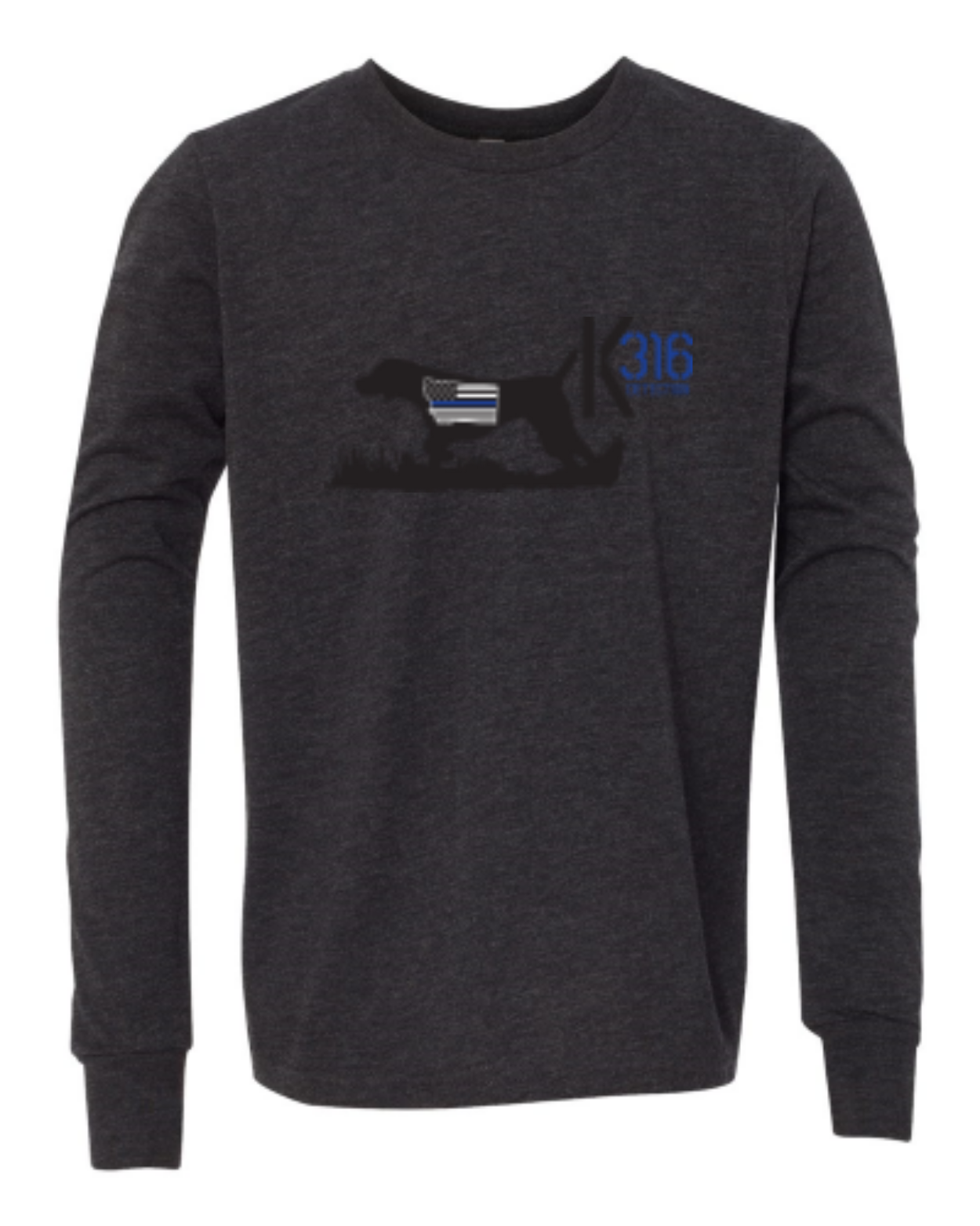 Charcoal-Black Triblend - front